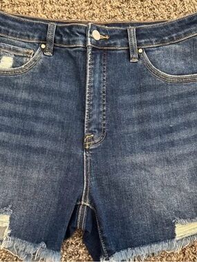 Risen Blue Denim Jeans Shorts - Classic Casual